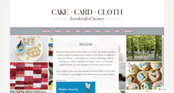 Desktop Screenshot of cakecardcloth.com